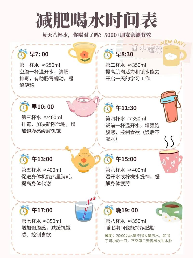 什么时间段喝水最减肥