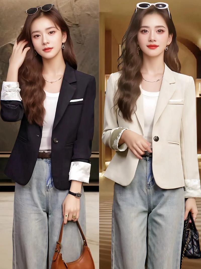 女式西服怎么搭配图片