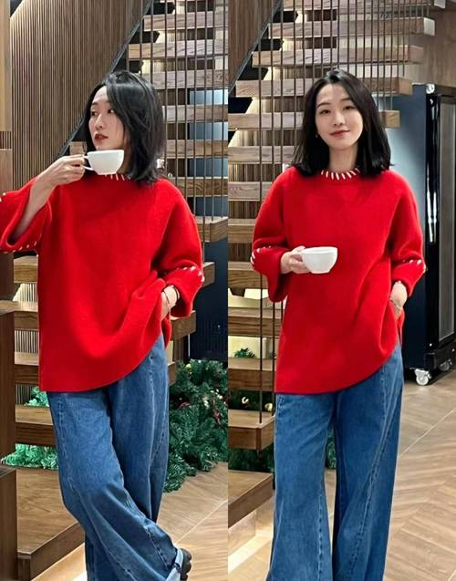 红色衣服搭配什么颜色裤子