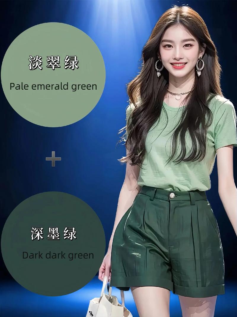 墨绿t恤配什么颜色裤子