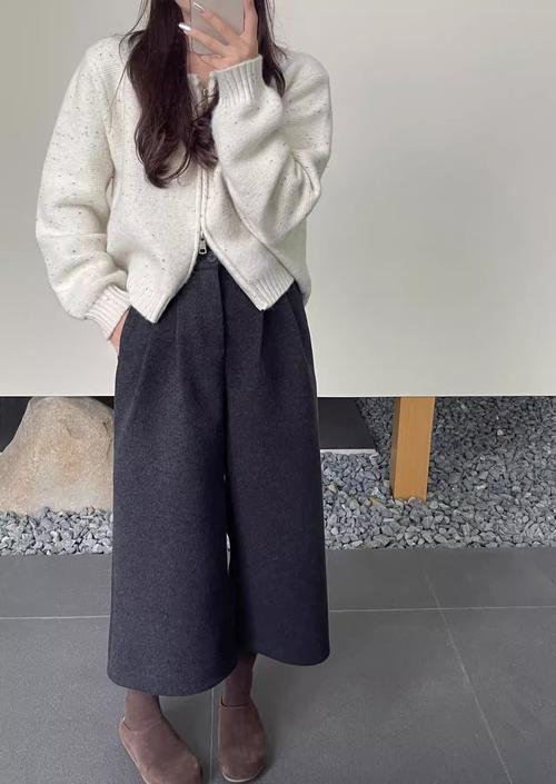 冬天穿宽腿裤怎么搭配衣服好看吗