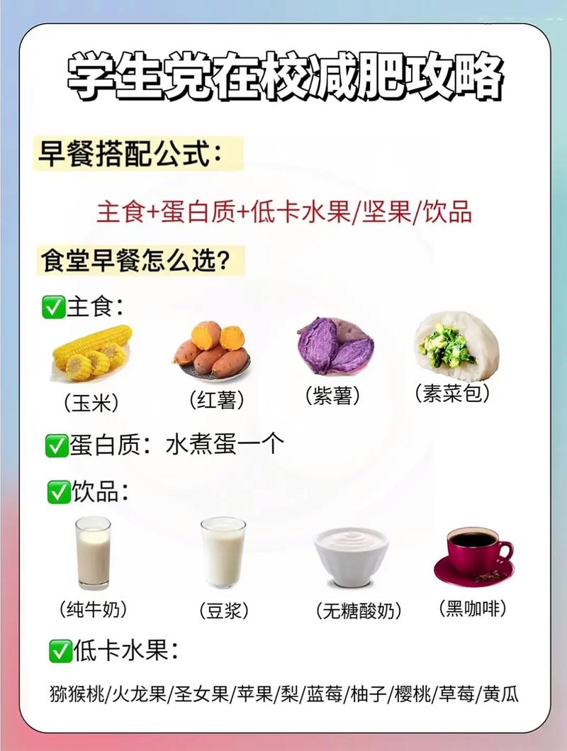 学校减肥吃什么