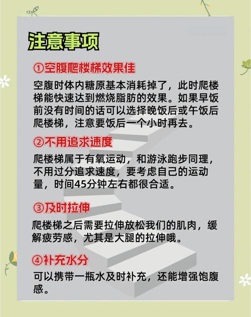 爬楼梯减肥什么时间