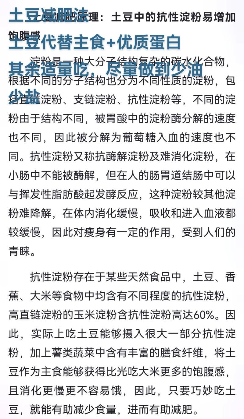 土豆减肥法是什么