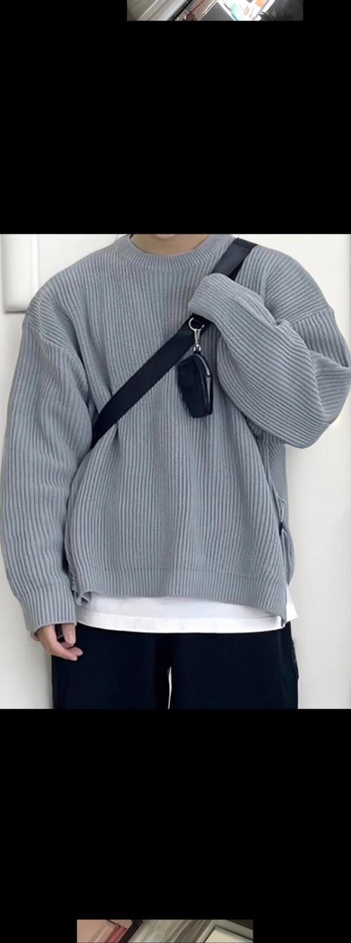 男士宽松休闲毛衣怎么搭配什么裤子好看图片欣赏
