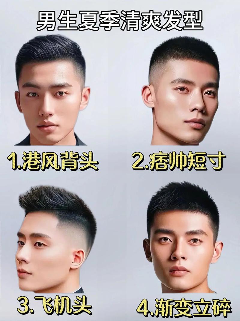 男生头发短适合什么发型