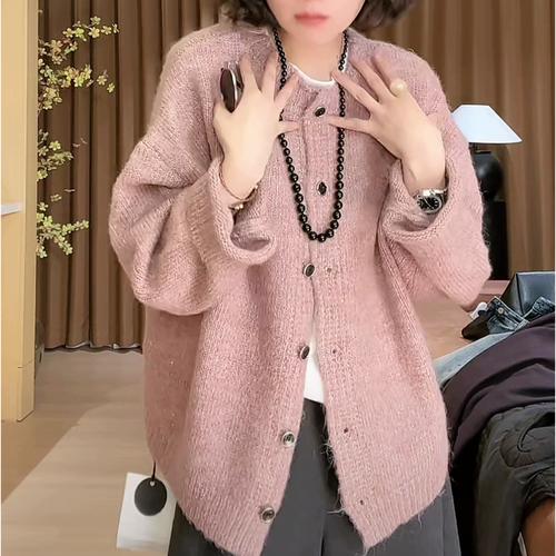 粉色针织怎么搭配外衣