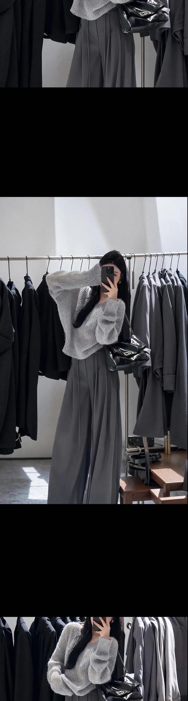 灰色毛衣搭配什么颜色裤子