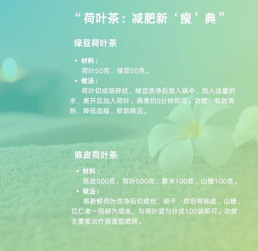 荷叶茶需要搭什么减肥