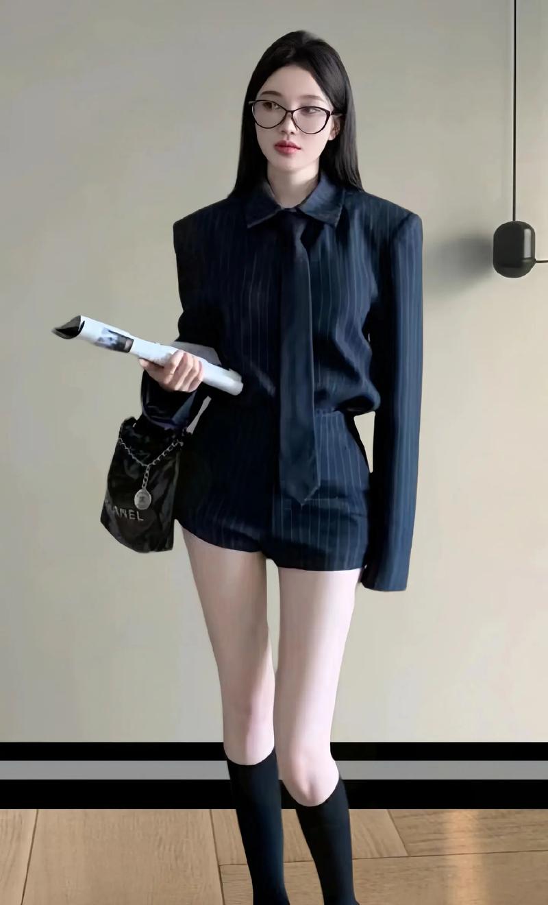 条纹西服配什么衬衫
