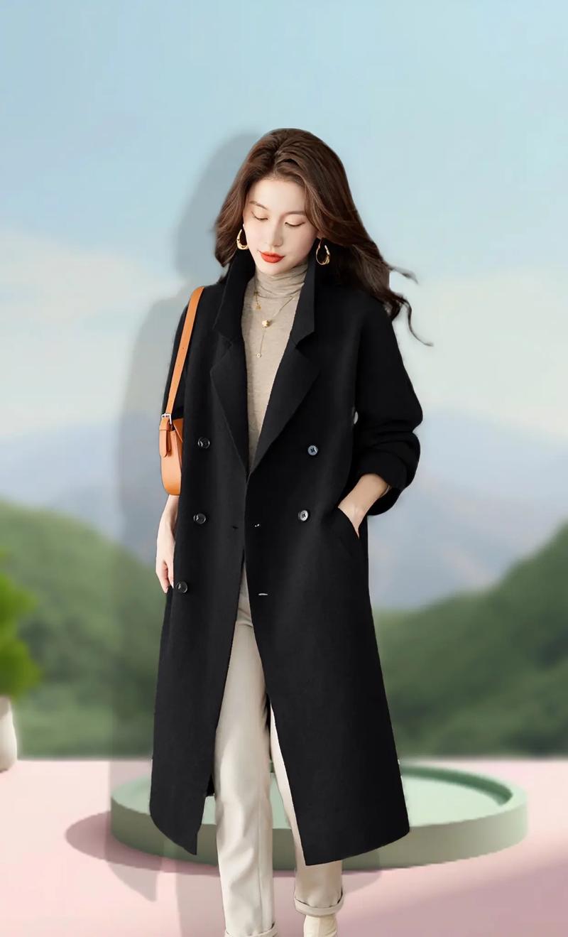 羊绒大衣毛呢子大衣怎么搭配图片女