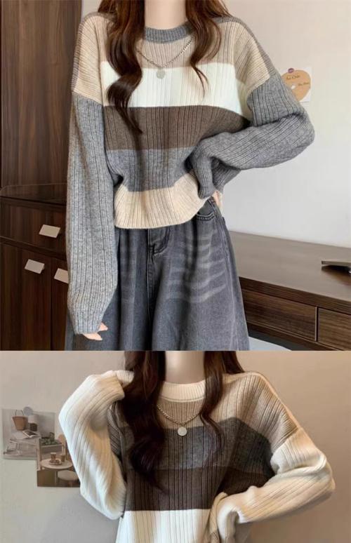短款毛衣怎么搭配衣服