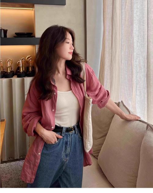 衬衣长开衫短怎么搭配图片女