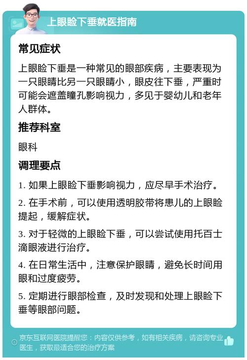 眼睑下垂看什么科