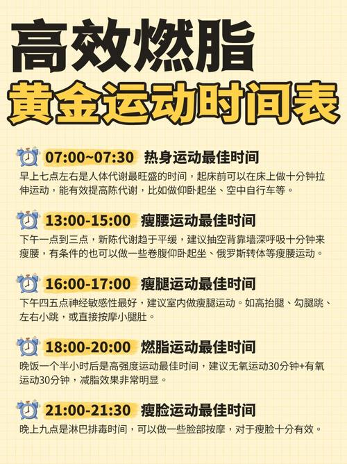 一天中什么时候运动减肥效果最好