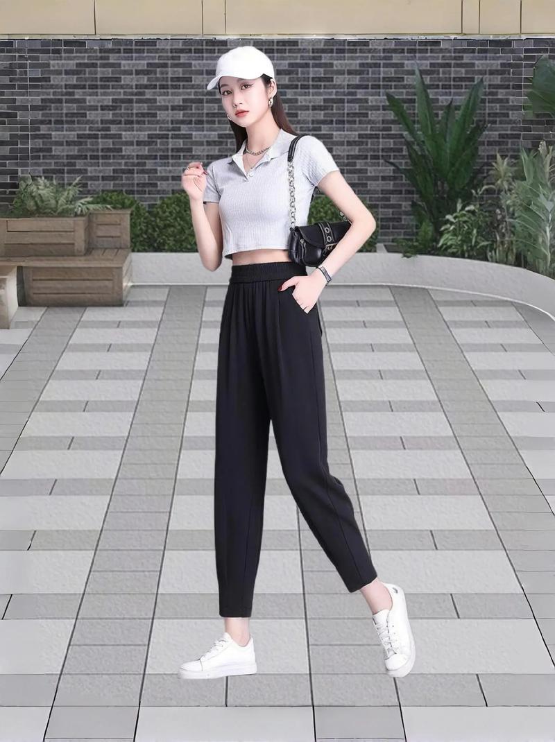 休闲哈伦裤怎么搭配