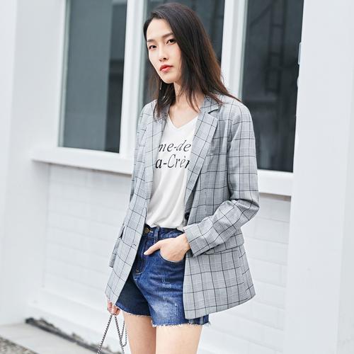 西服格子外套怎么搭配图片大全
