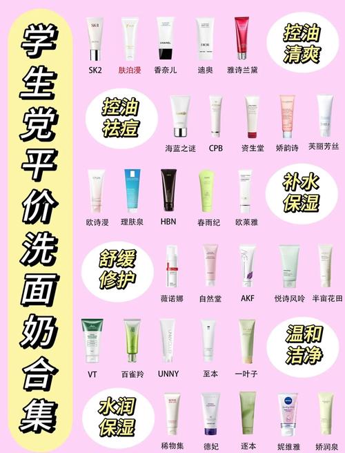 洗面奶怎么洗脸干净学生党