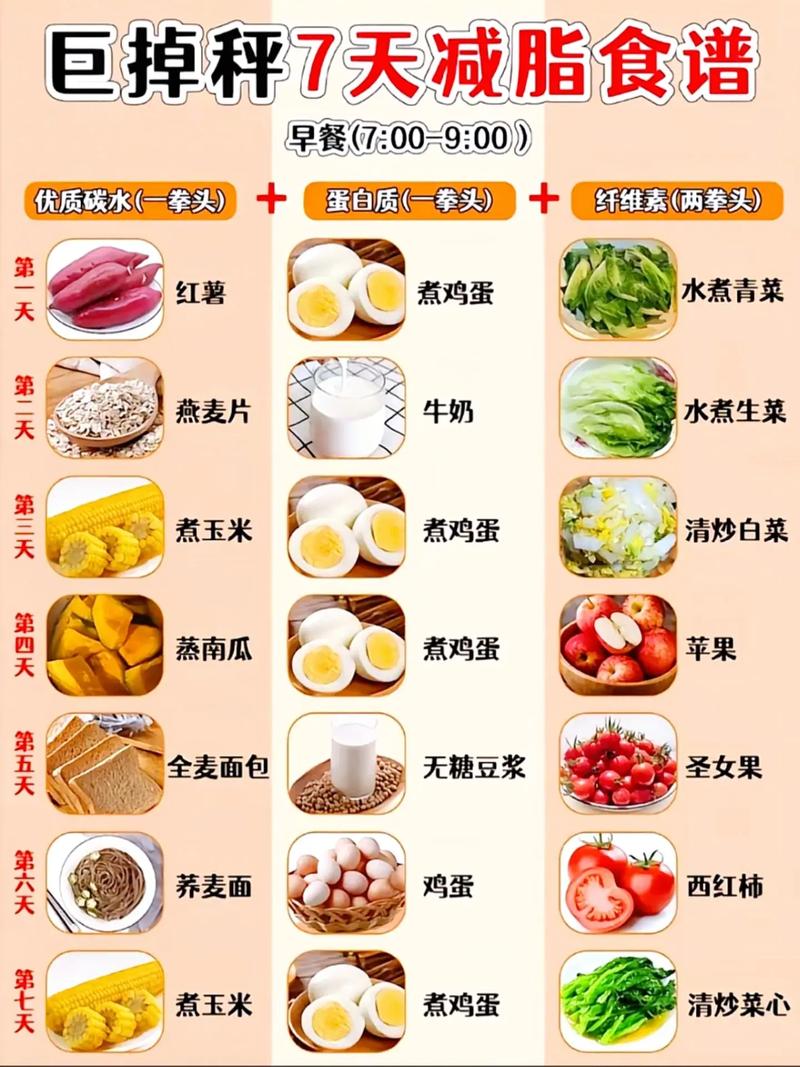 减肥时每天能吃什么