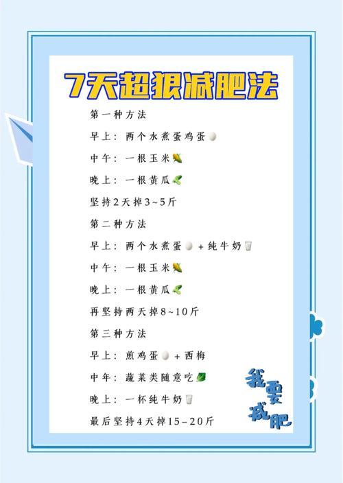 急求有什么办法减肥