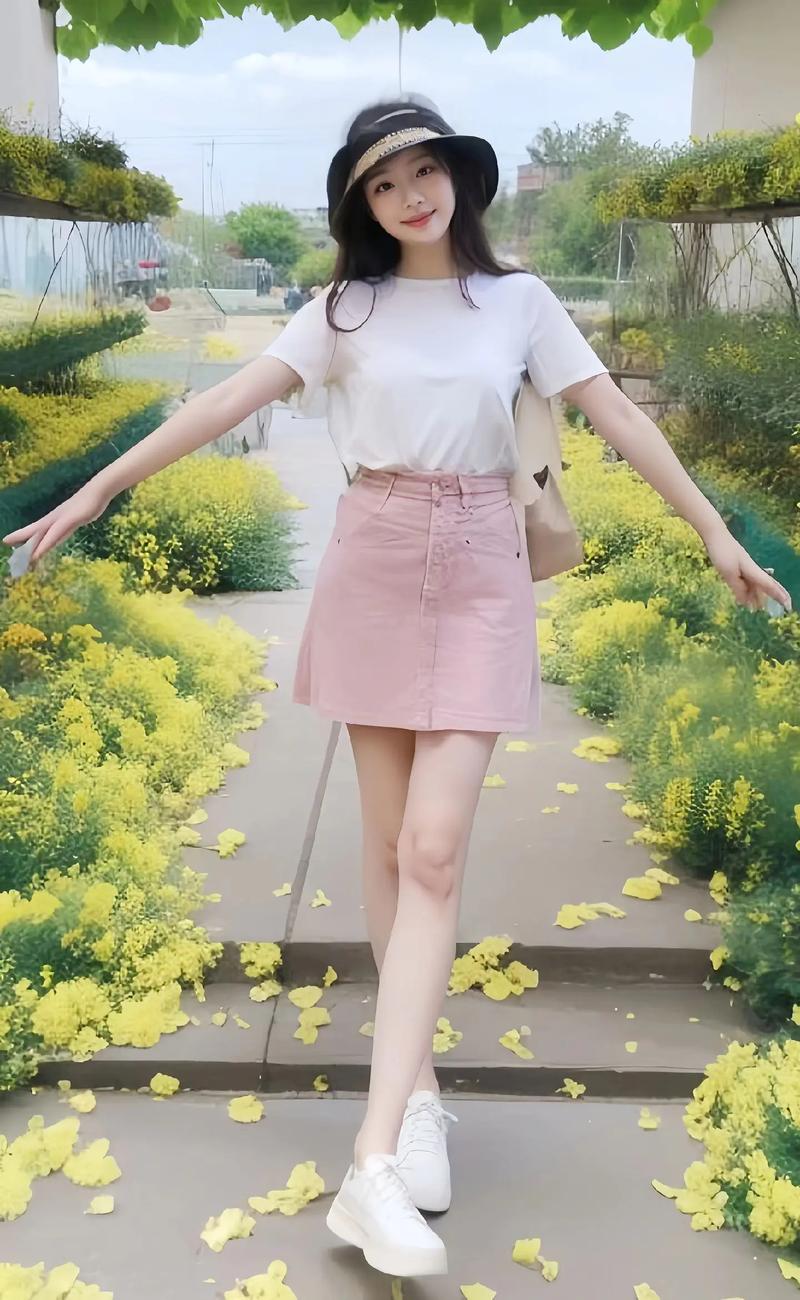 白t裙怎么搭配裤子图片