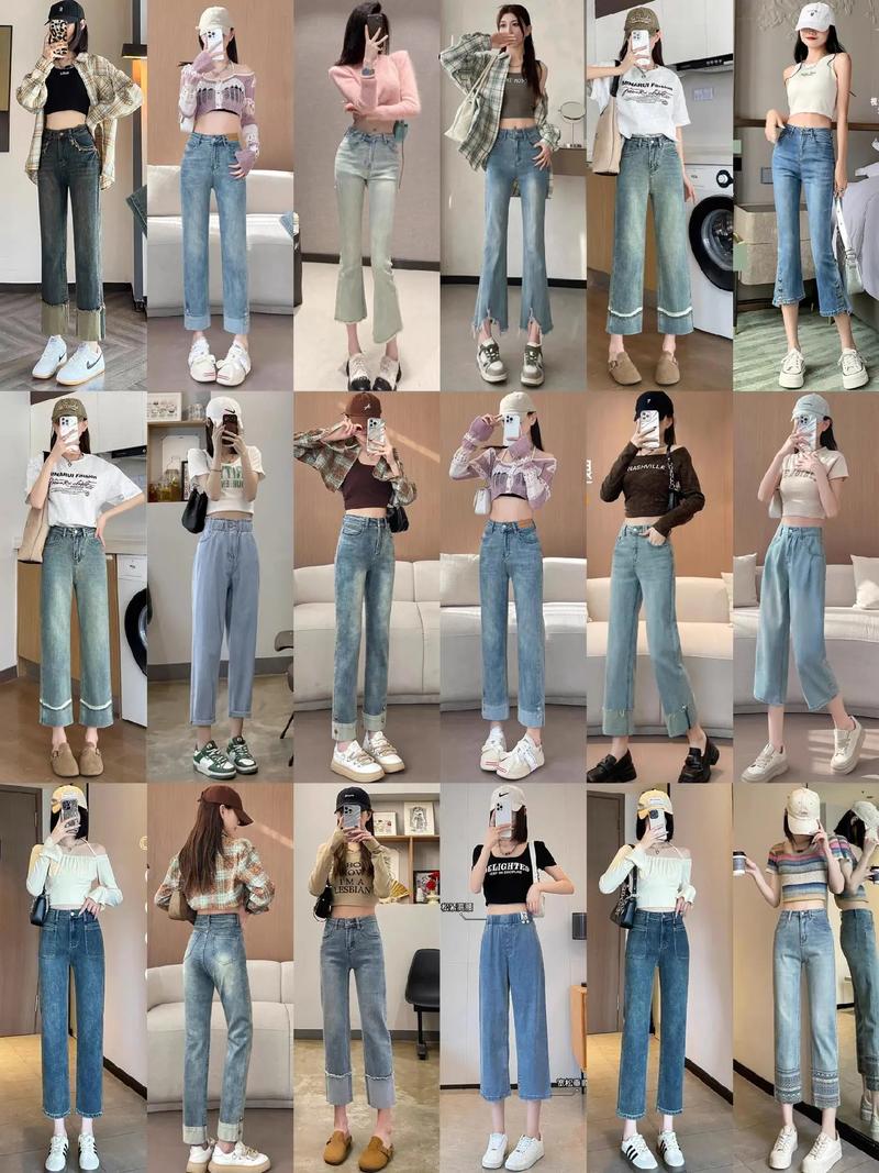9分牛仔裤怎么搭配衣服