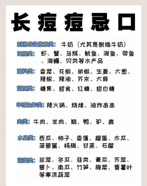 痘痘肌不能吃什么