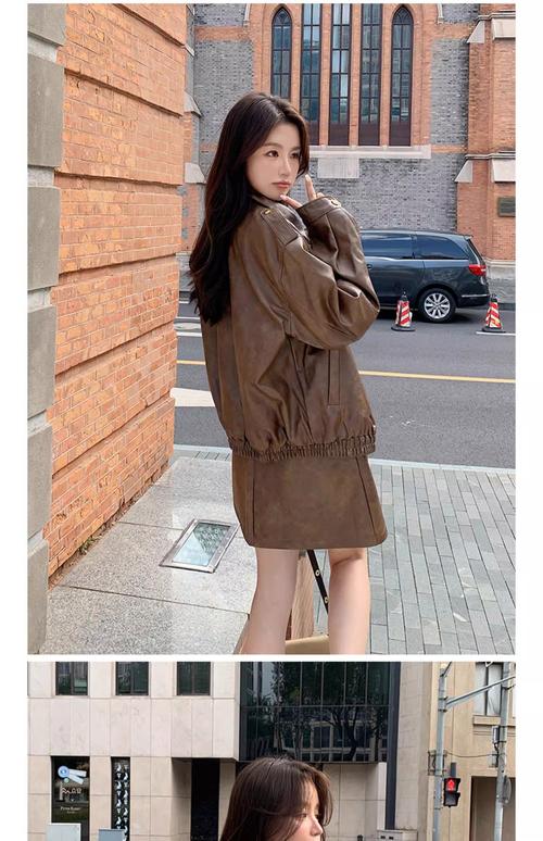 学生皮衣怎么搭配衣服图片
