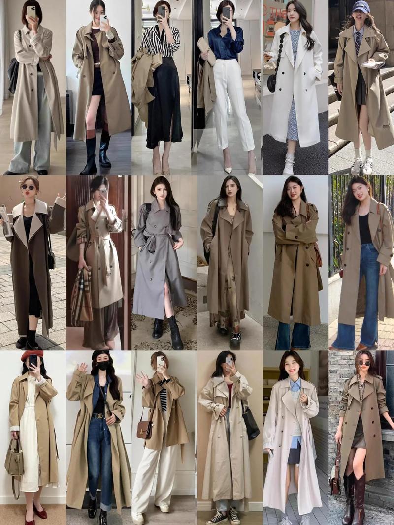 秋天长款风衣怎么搭配衣服