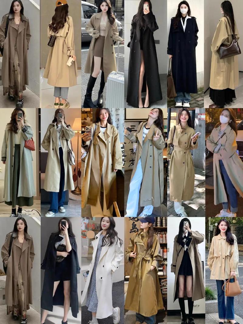 秋天长款风衣怎么搭配衣服
