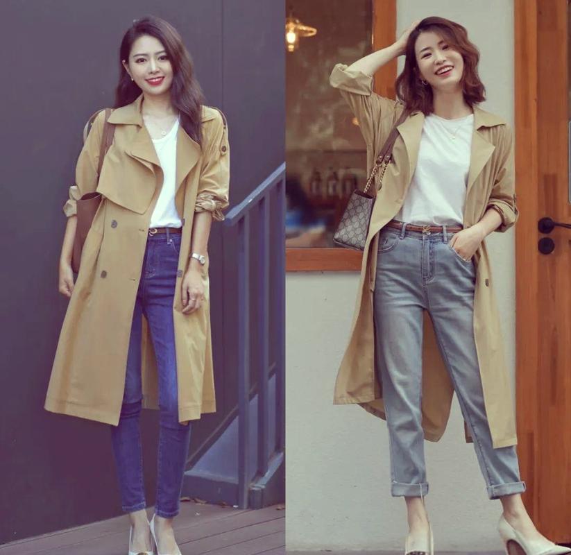 女小款风衣怎么搭配什么裤子好看
