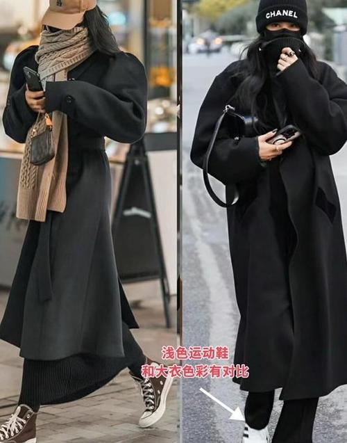 女生冬季黑色鞋子怎么搭配衣服好看图片欣赏
