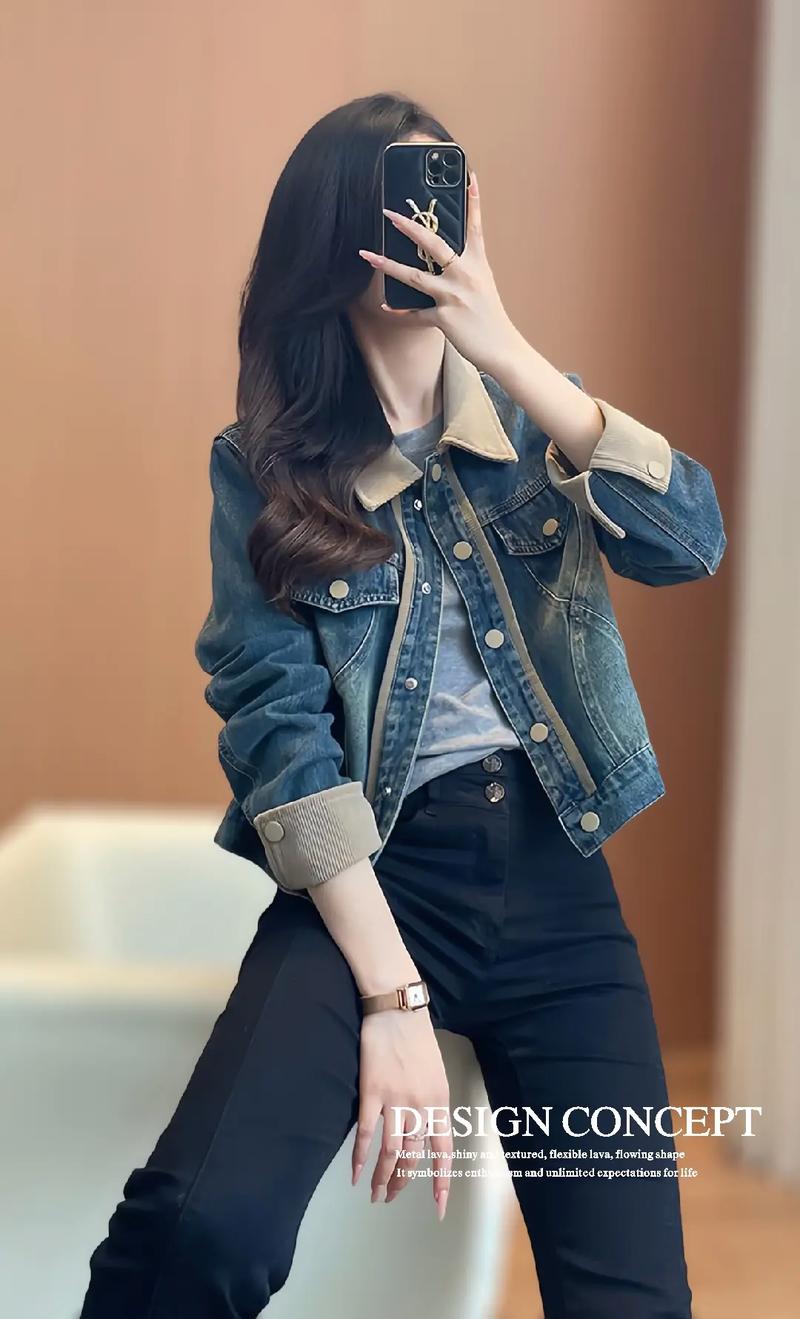 女牛仔夹克怎么搭配图片