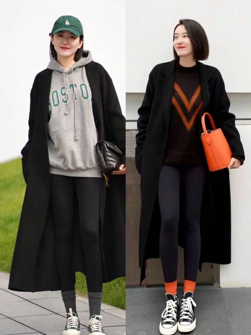 女款黑色外套怎么搭配衣服好看图片欣赏