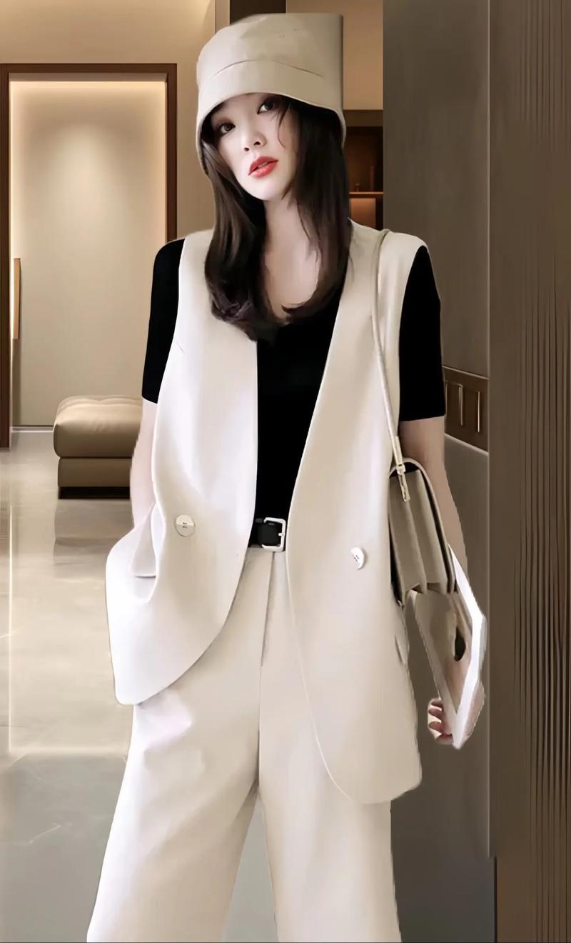 马甲怎么搭配衣服好看图片女生图片