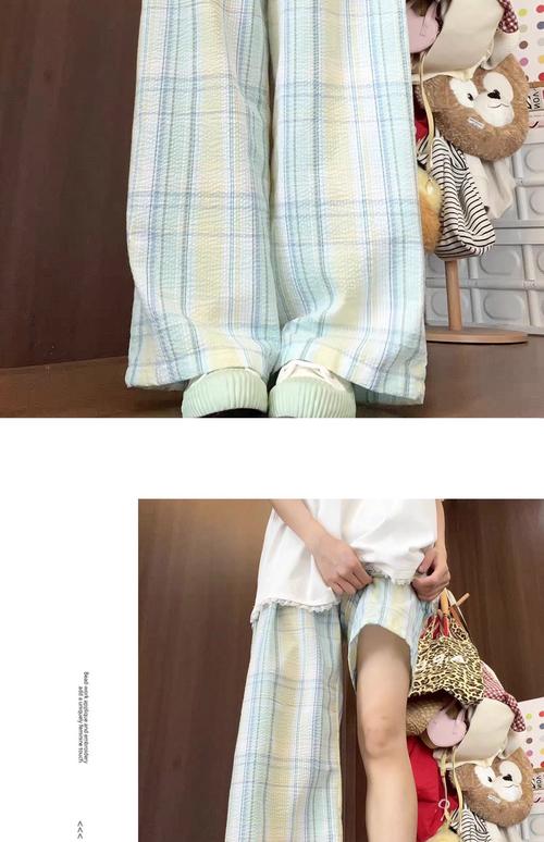 绿格子裤子怎么搭配图片