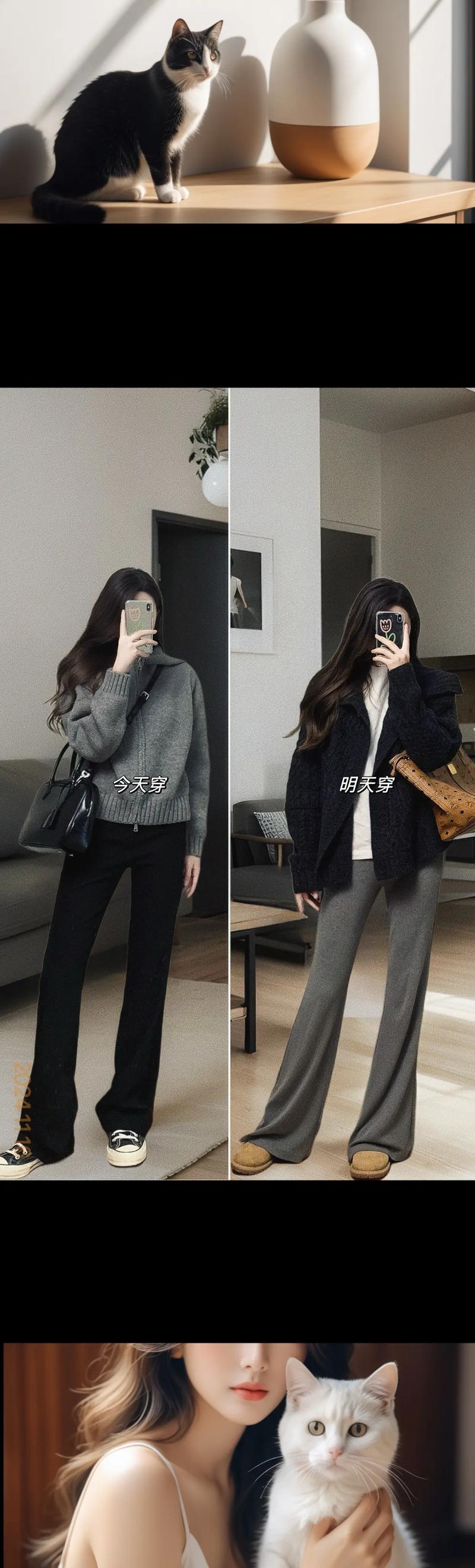 黑偏灰的裤子怎么搭配衣服好看吗