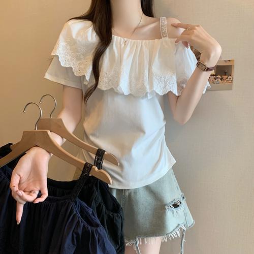 荷叶短袖怎么搭配衣服
