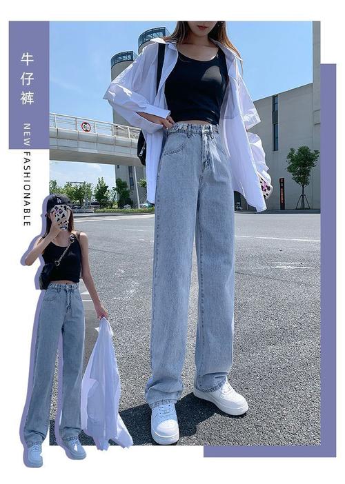 浅蓝色阔腿裤怎么搭配