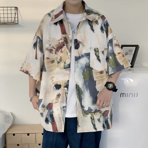 男碎花衬衫怎么搭配