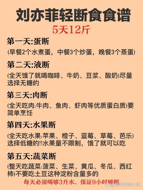 明星减肥吃什么东西