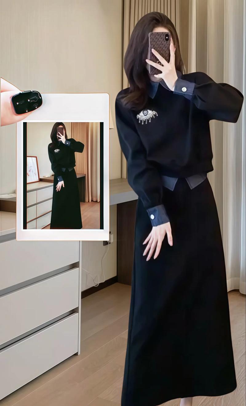 运动长裙上衣怎么搭配