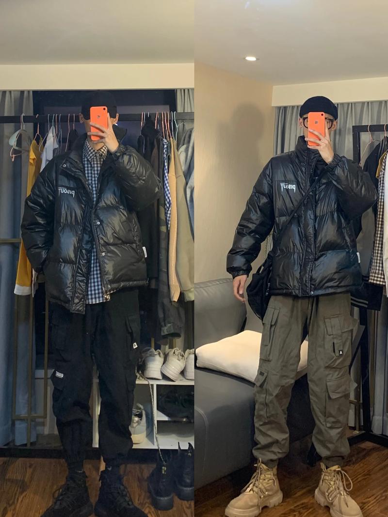 木炭黑马丁靴男生怎么搭配冬天