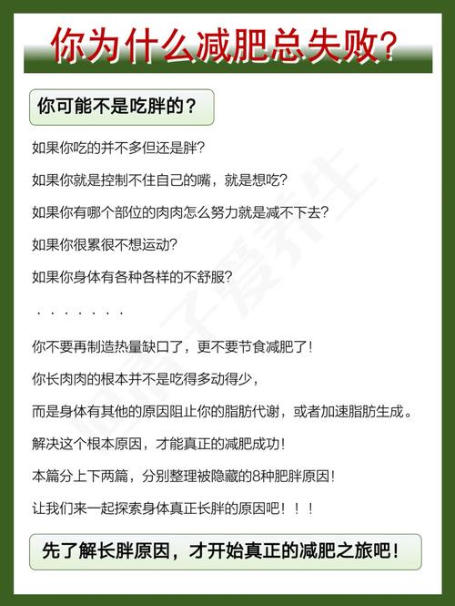 为什么减肥总失败的原因