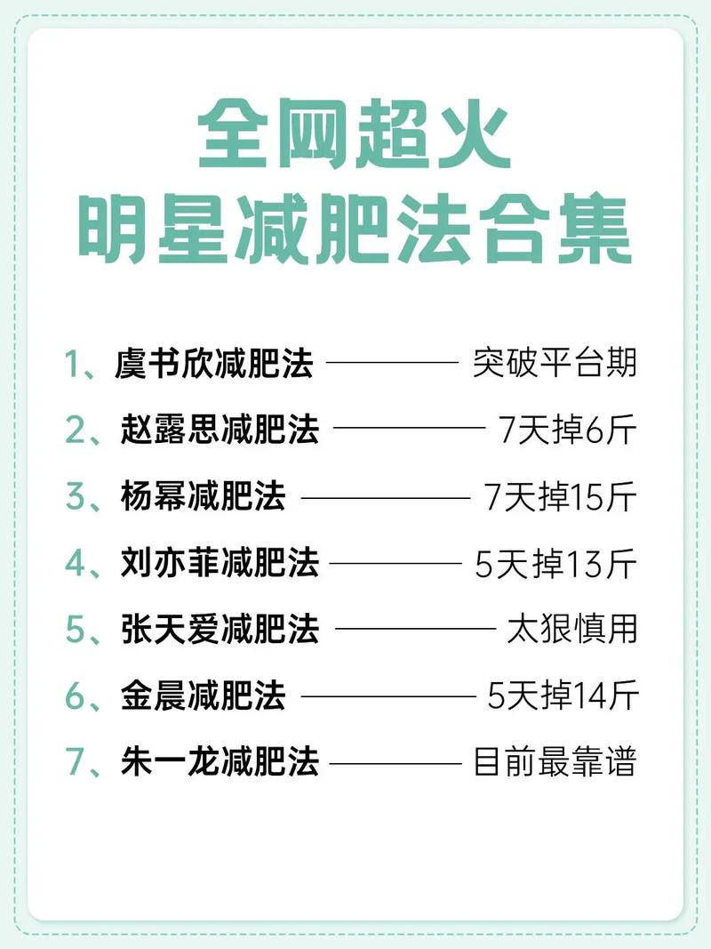 明星都用什么减肥