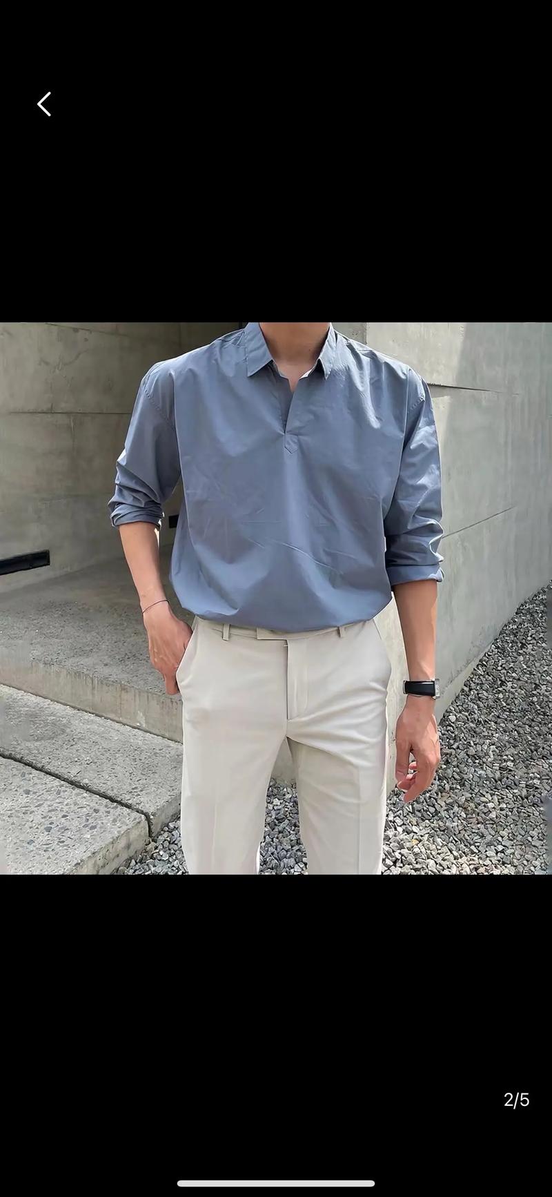 男士长款衬衣怎么搭配
