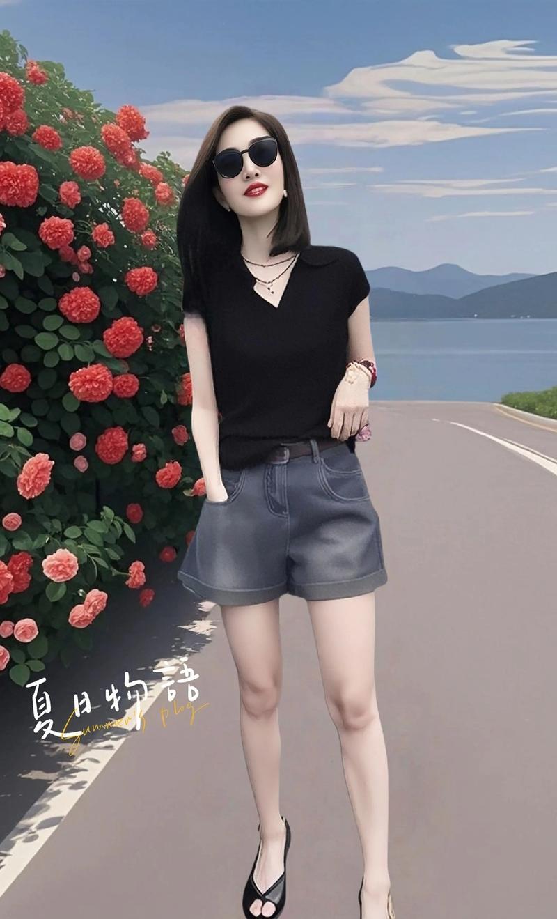 高腰短裤怎么搭配上衣