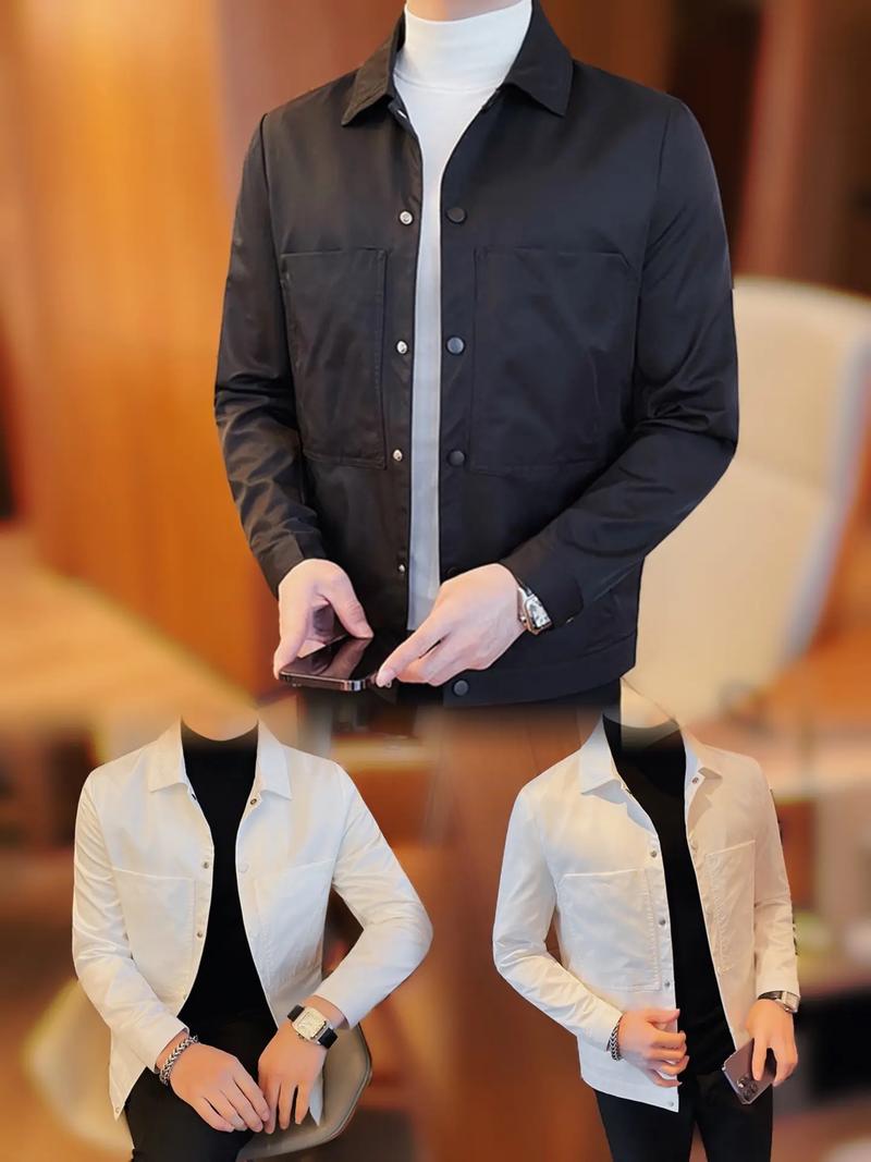 男士白色夹克怎么搭配