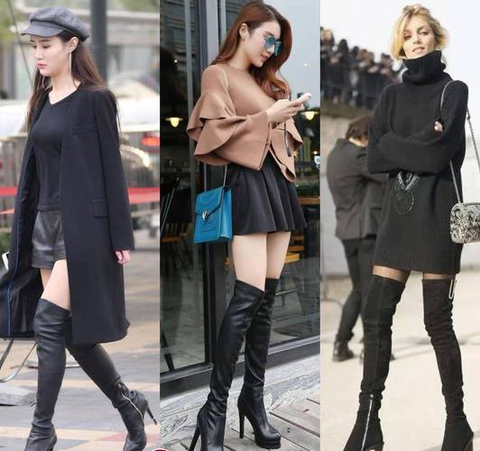 长筒高跟鞋怎么搭配衣服