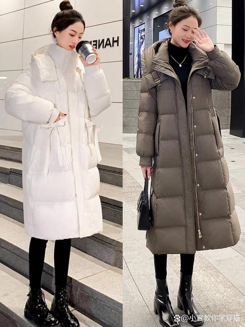 毛衣裙子羽绒棉服怎么搭配图片